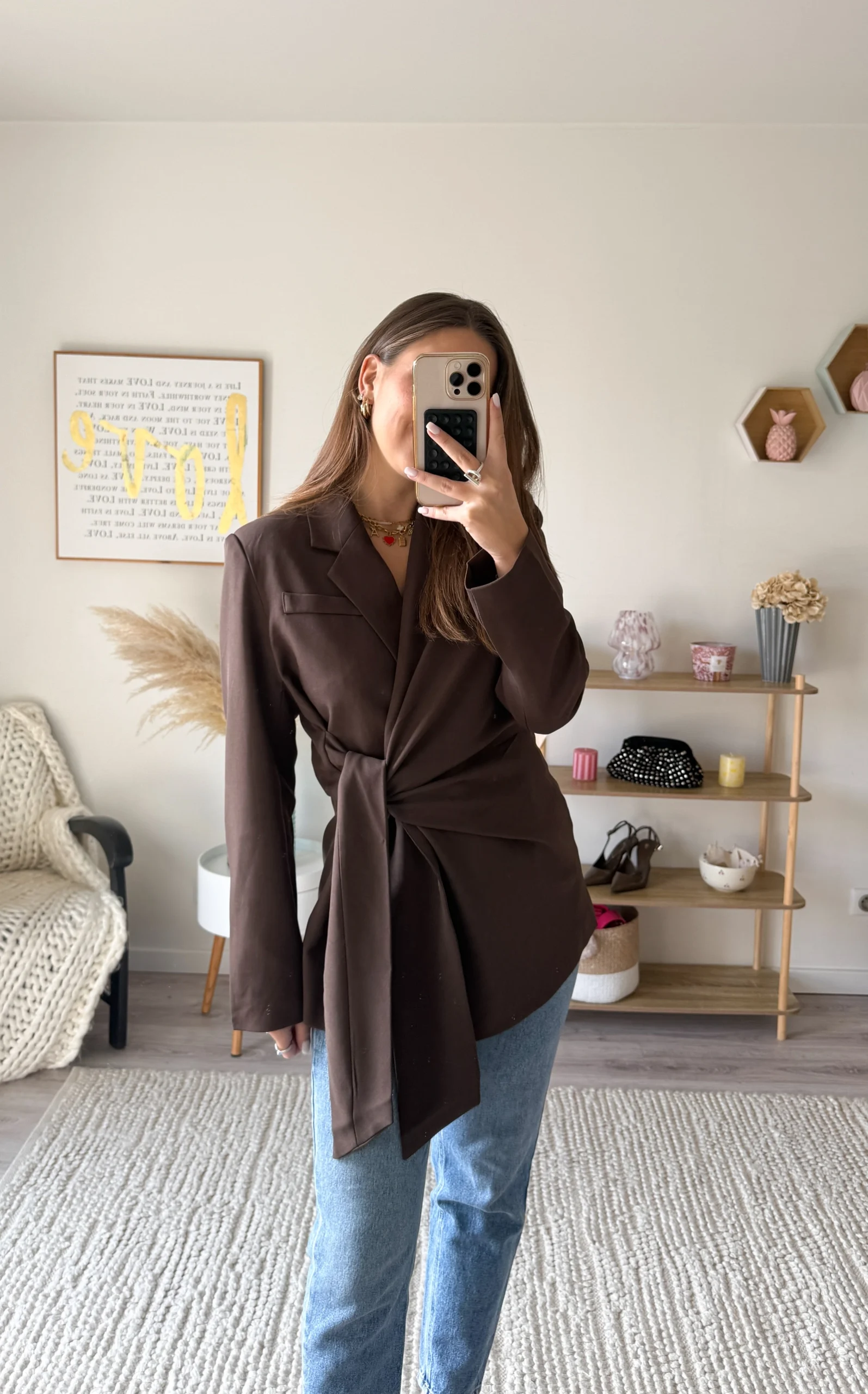 Blazer cintré ANAE - Marron