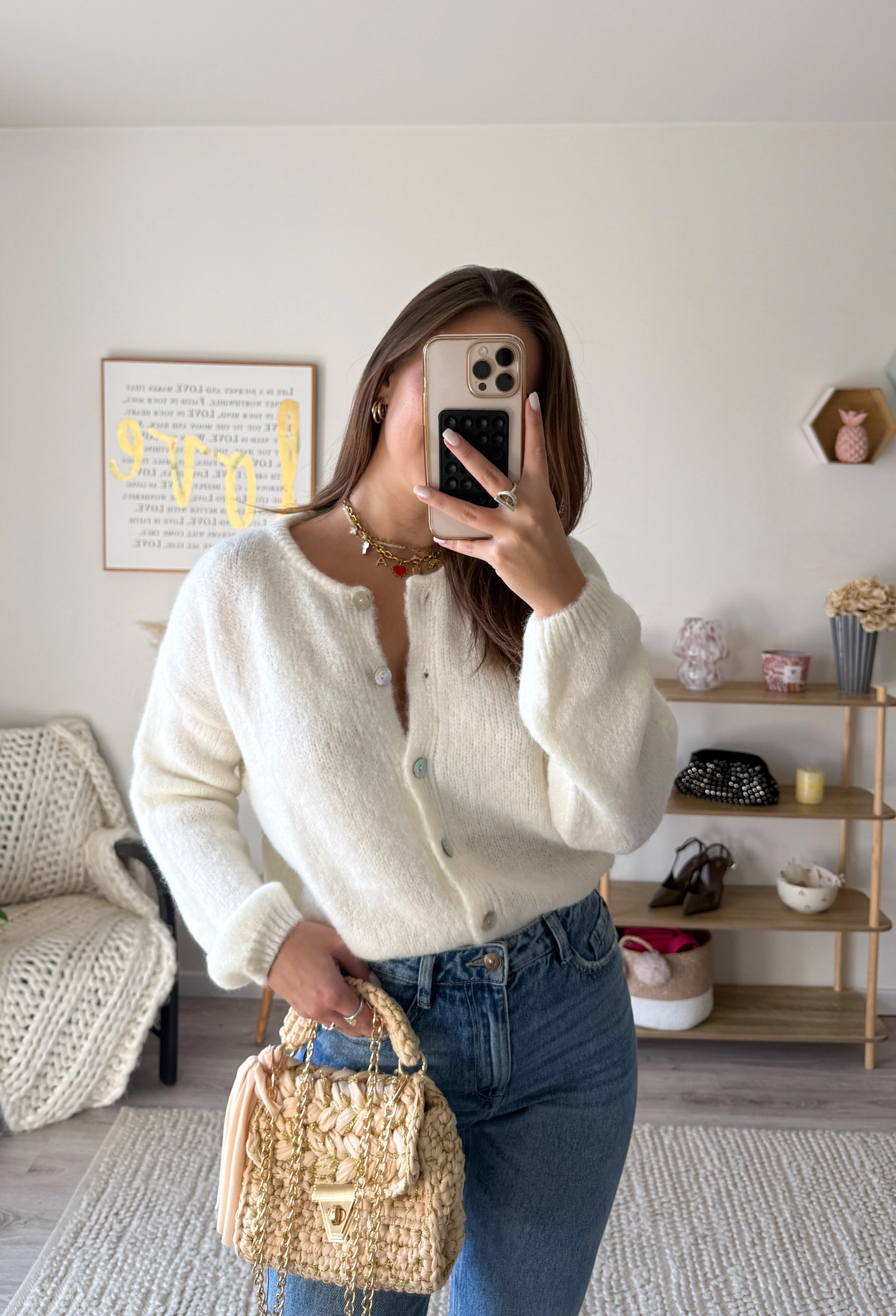 Cardigan CAMILLA - Blanc