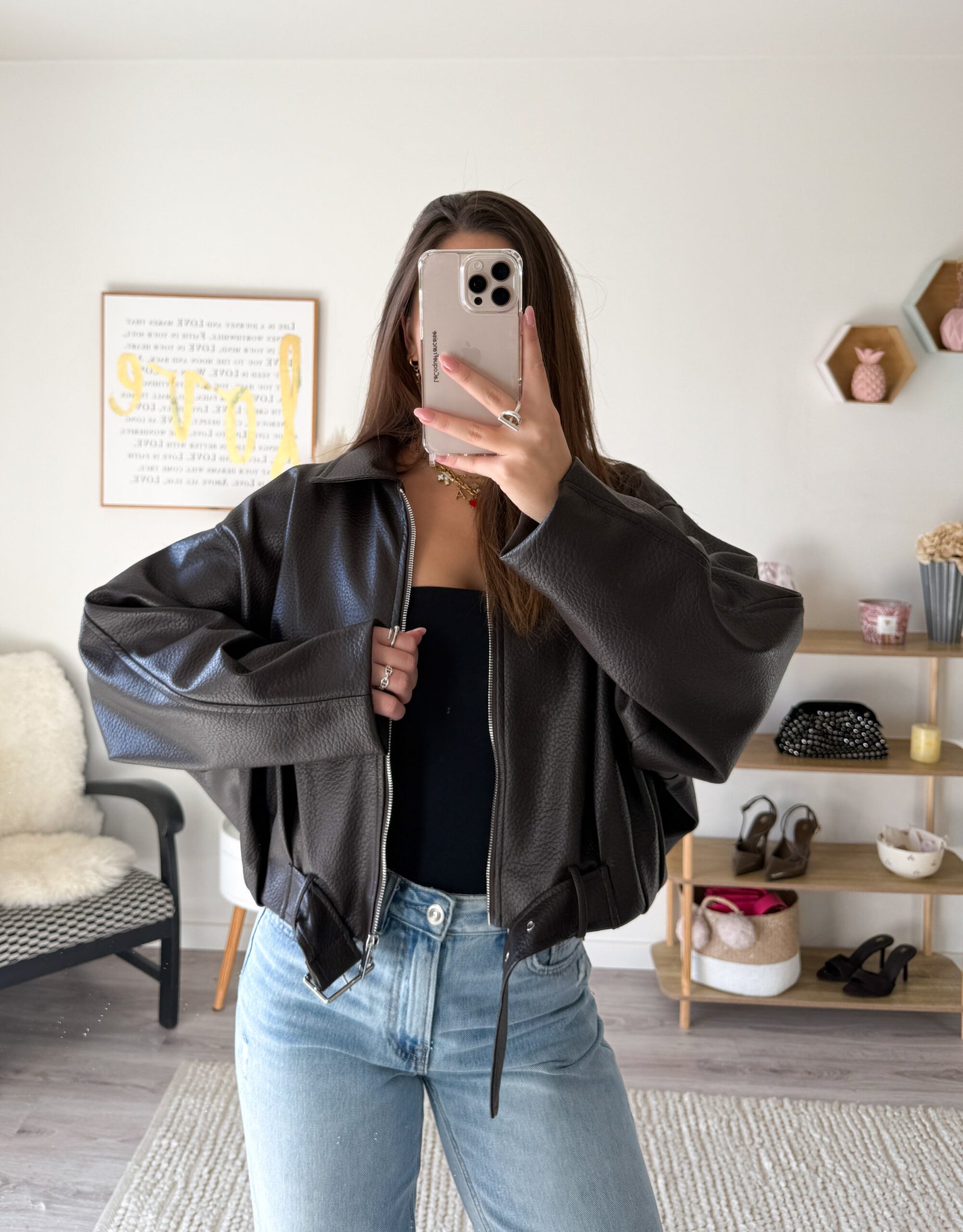 Veste bomber ORIANA - Marron