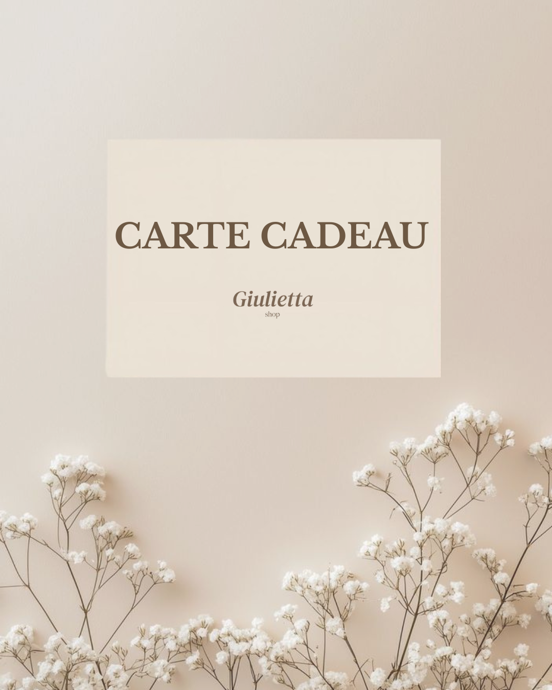 Carte Cadeau Giulietta