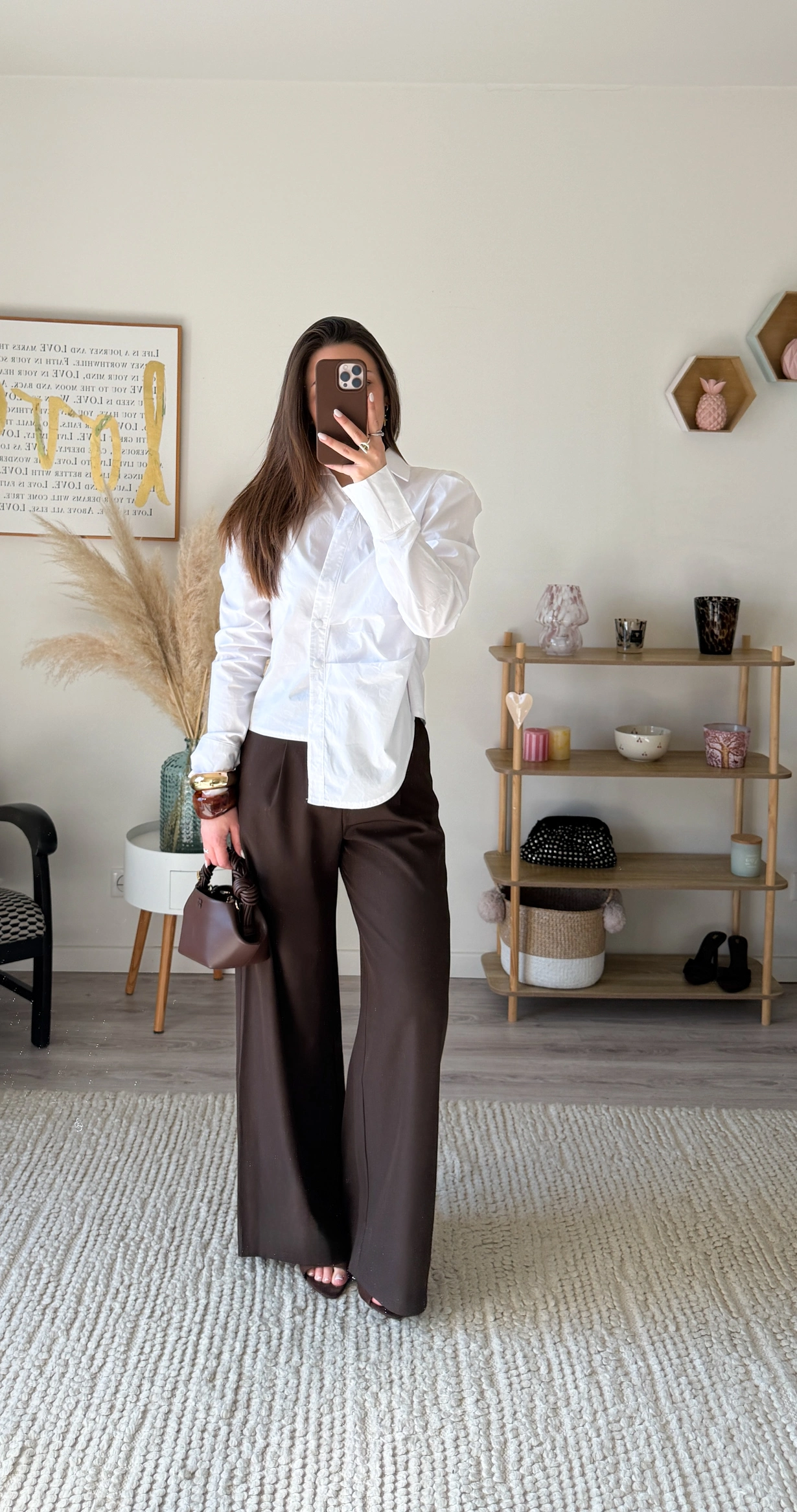 Chemise asymétrique UNA - Blanche